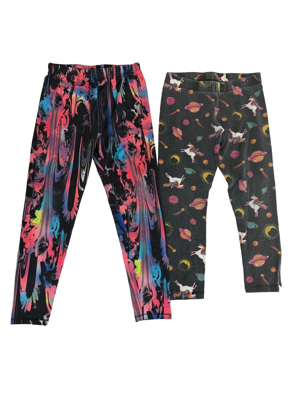 Girls' Colorful Printed Stretch Leggings